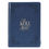 Thumbnail: Be Still and Know Classic Faux Leather Zippered Journal in Navy Blue - Psalm 46:10