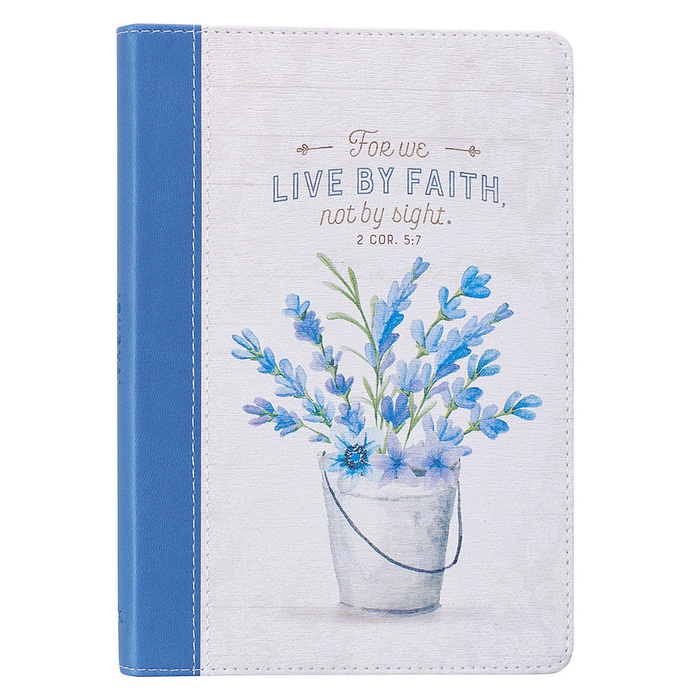 Live By Faith Not By Sight LuxlLeather Journal