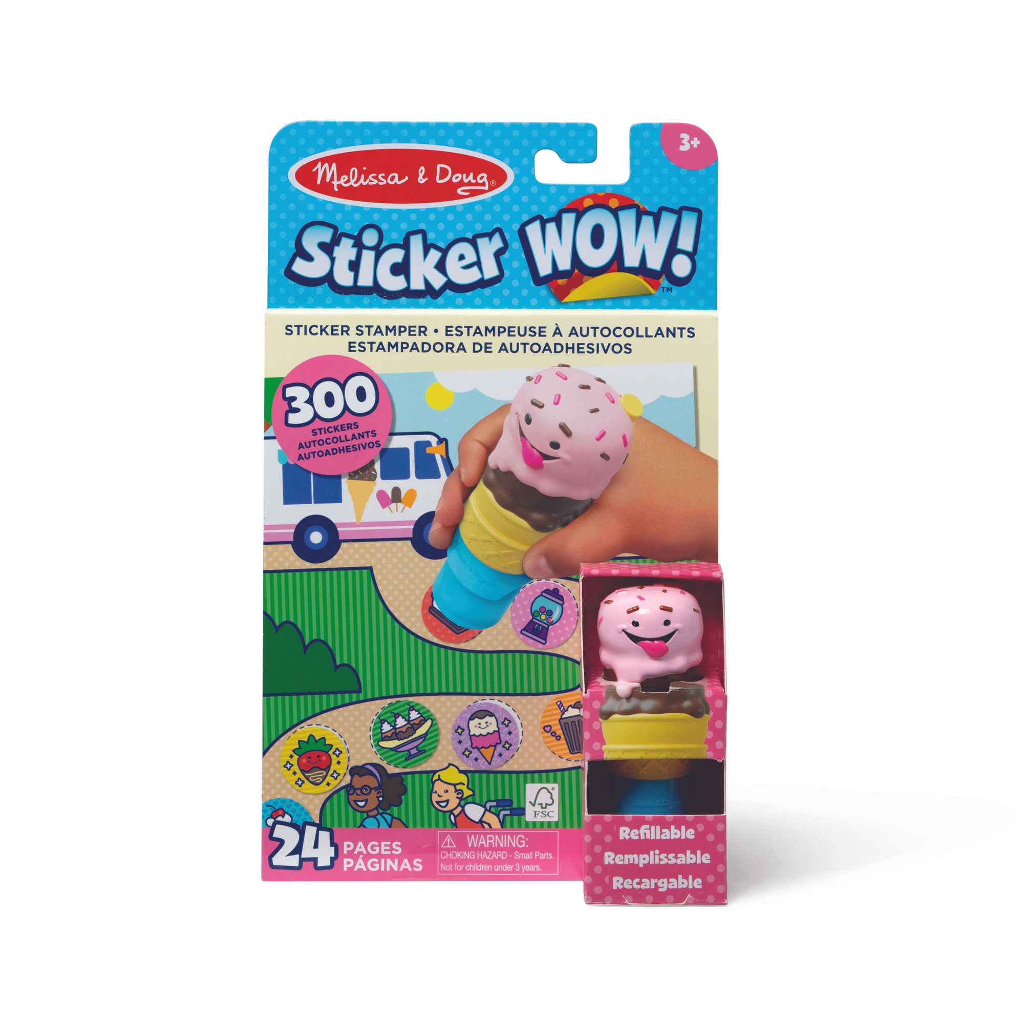 Sticker WOW! Activity Pad Set - Ice Cream by Melissa and Doug