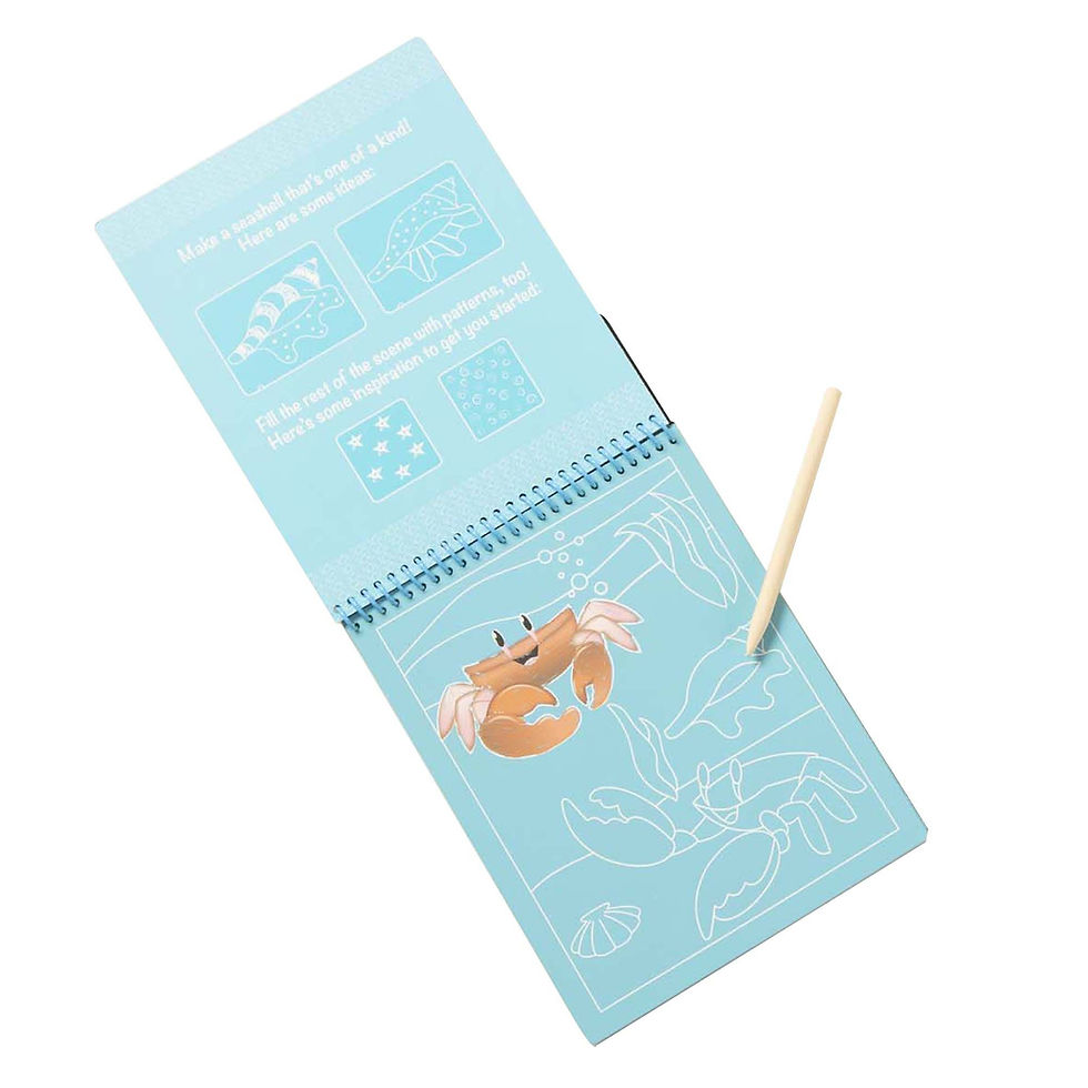 On the Go Scratch Art Color Reveal Pad - Sea Life by Melissa and Doug #9149