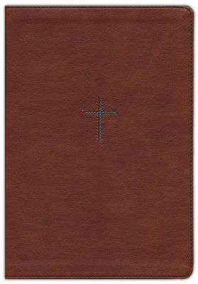NIV Quest Study Bible/Large Print (Comfort Print)-Brown Leathersoft The Only Q and A Study Bible