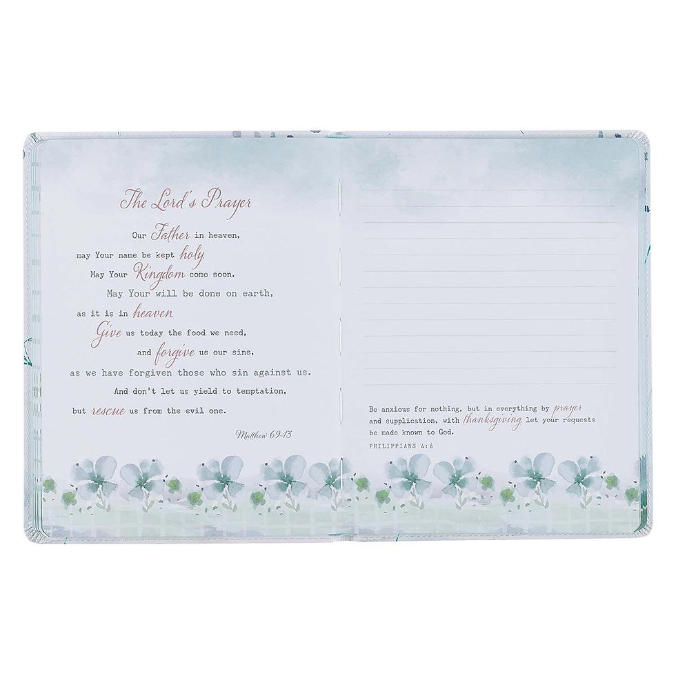 Thumbnail: Be Still Faux Leather Prayer Journal for Women