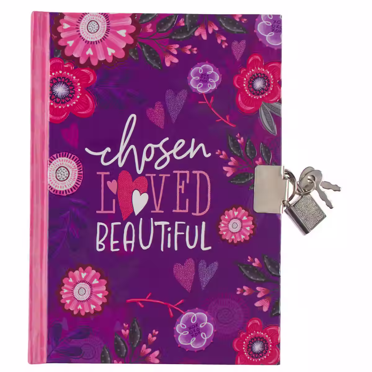 Diary Chosen, Loved Beautiful, Diary w/lock, girl's diary