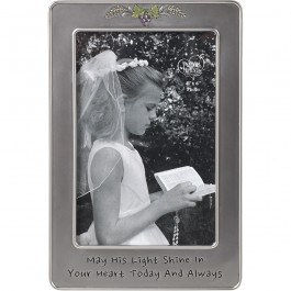 “May His Light Shine In Your Heart Today And Always” Photo Frame