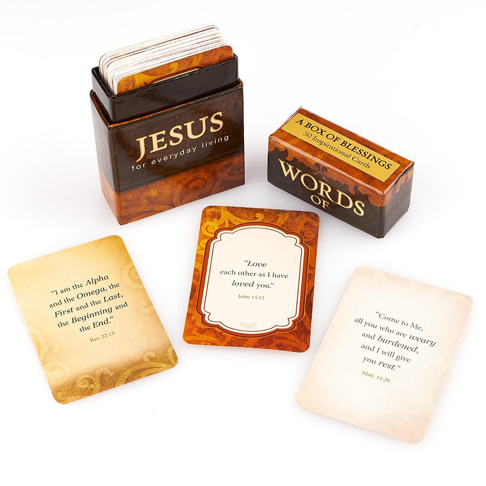 Words of Jesus Box of Blessings, Jesus for Everyday Living, blessing cards
