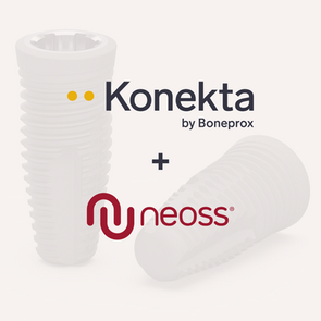 Implants behind Neoss and Konekta logotype