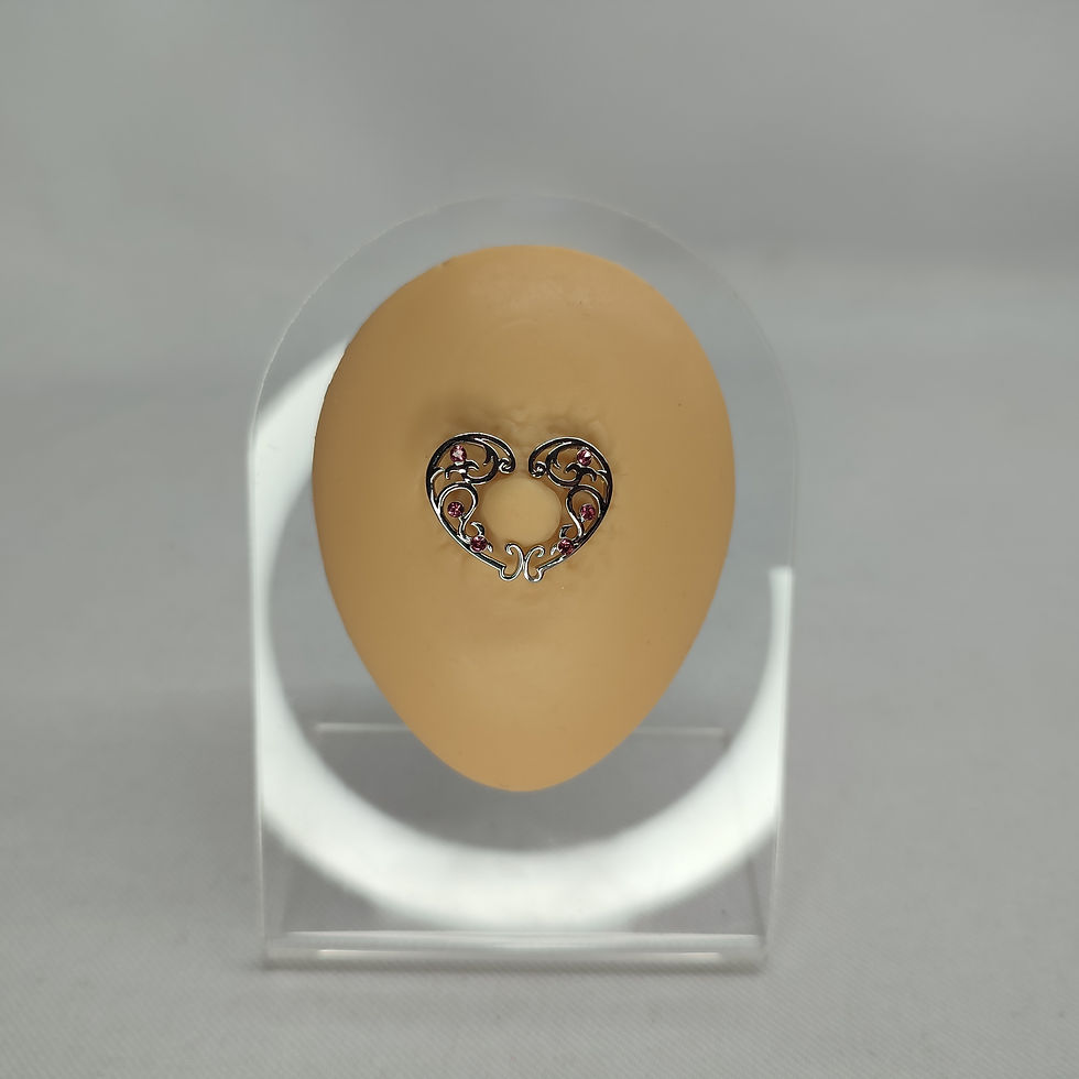 Miniatura: Par Piercings Falsos para Pezones Corazón