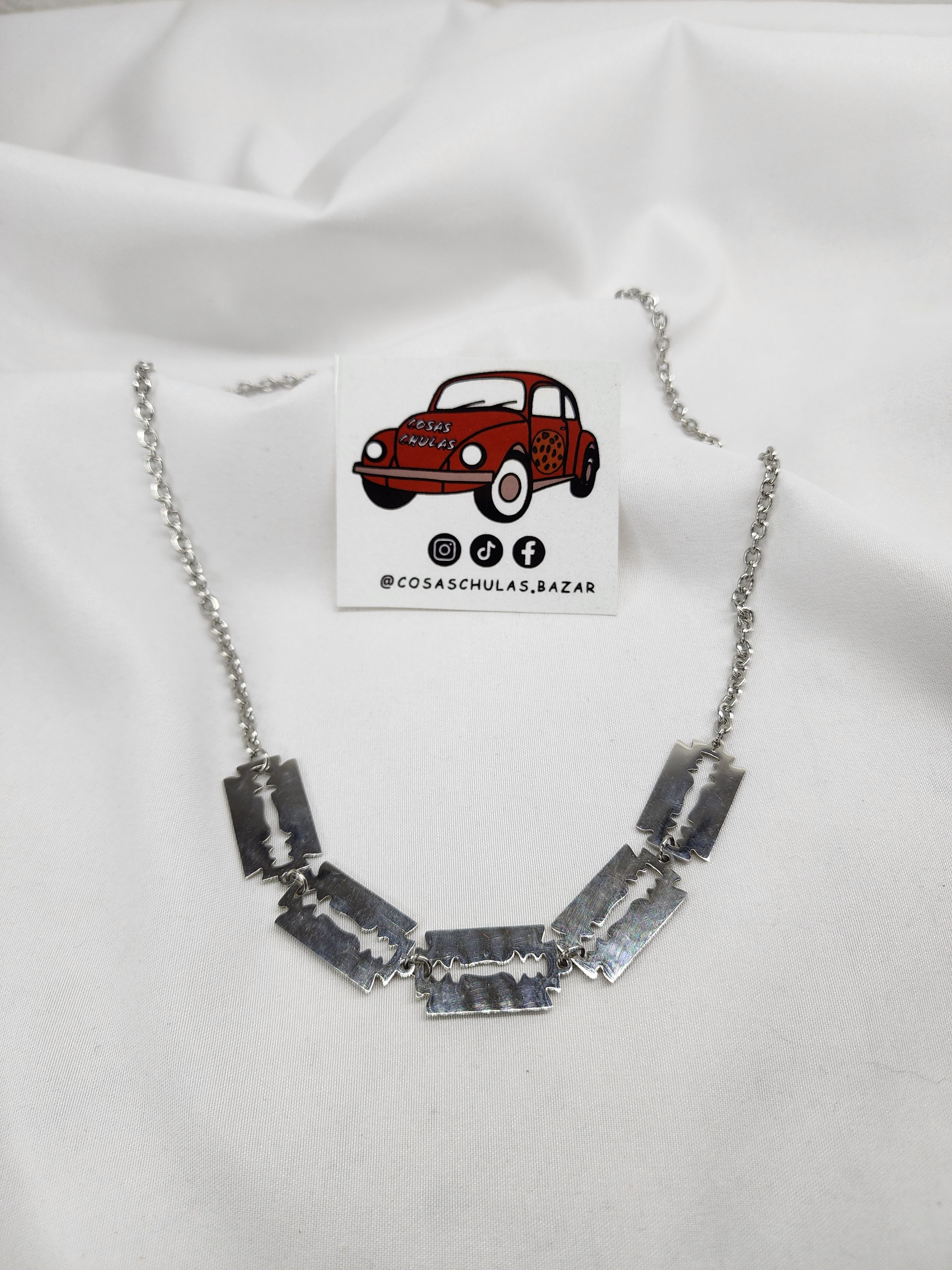 Collar Navajas Acero Inoxidable