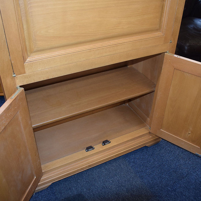 Thumbnail: Lightwood Oak Finish Bureau Cabinet