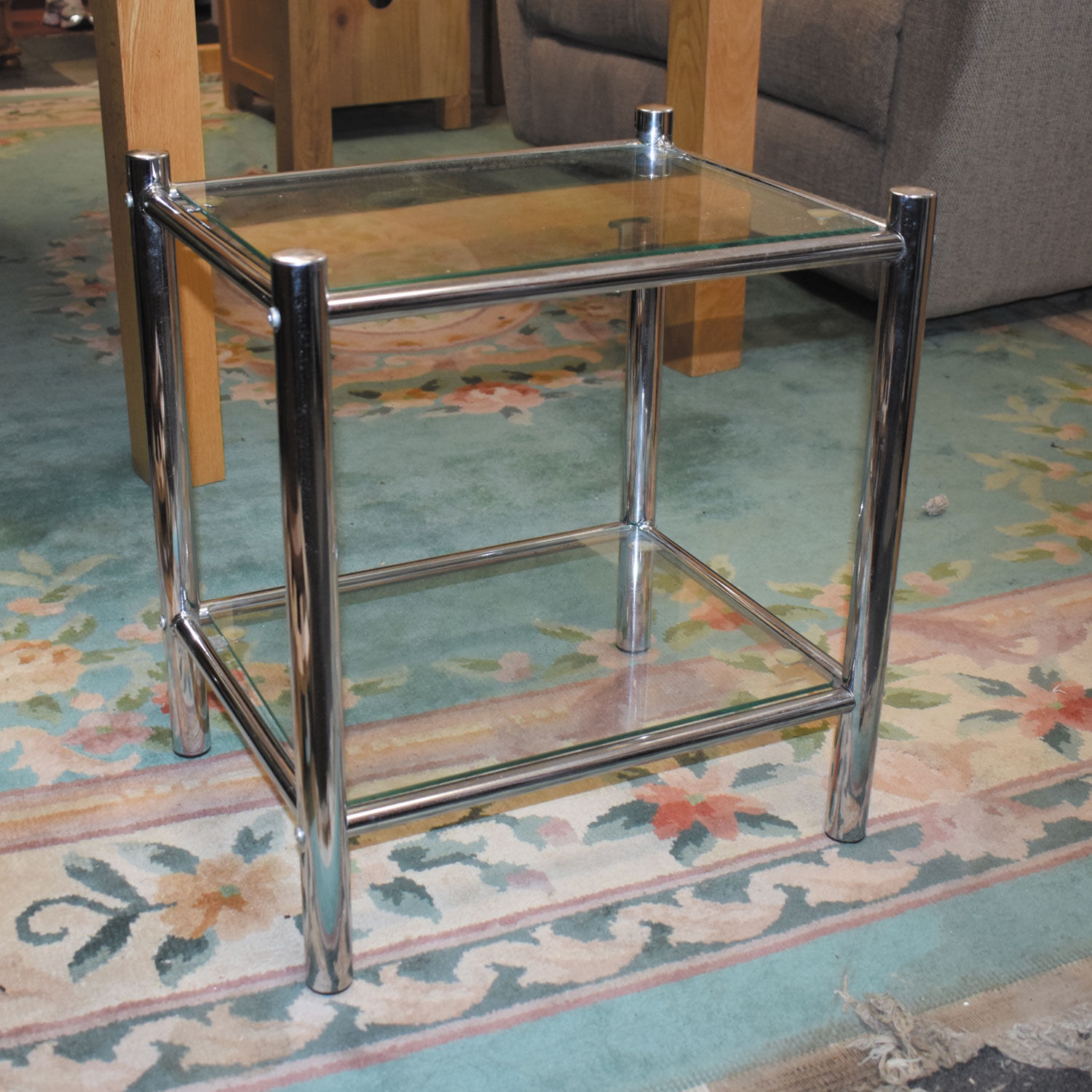 Glass Side Table