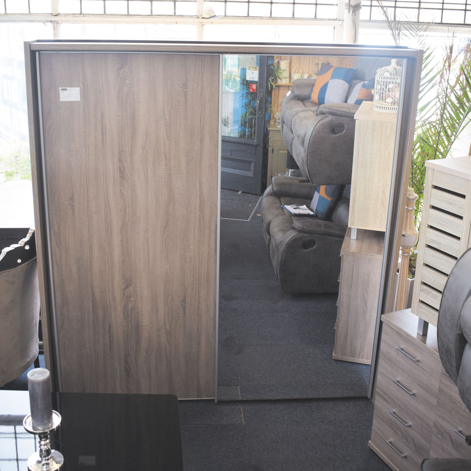 Grey Wood Bedroom Suite