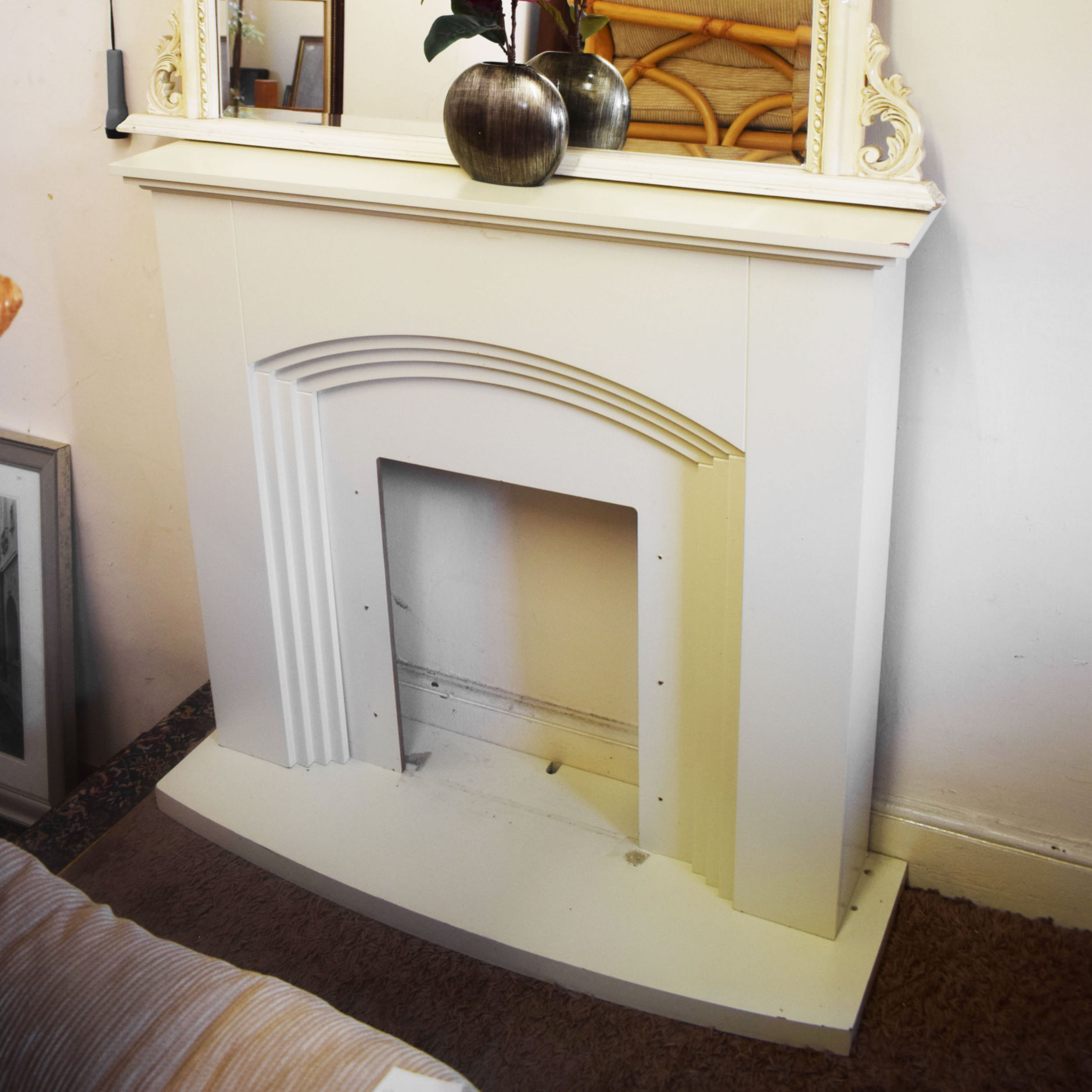 White Fireplace Surround