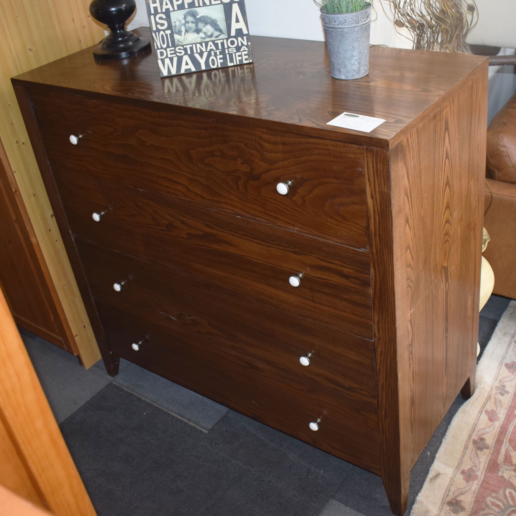 Large Dark wood Chest of Draws