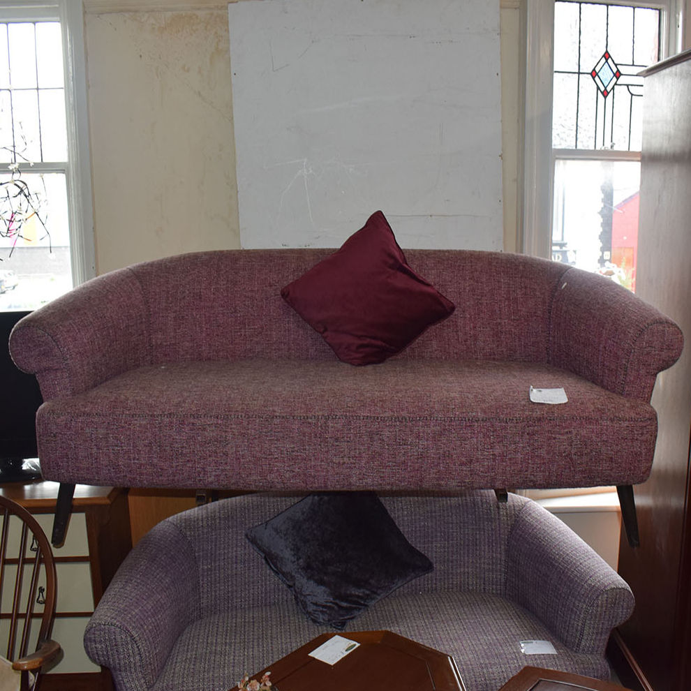 Purple 2 Seater Sofa