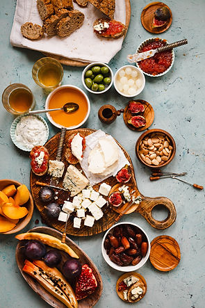 Cheese plate appetizers. Cheese plate wi