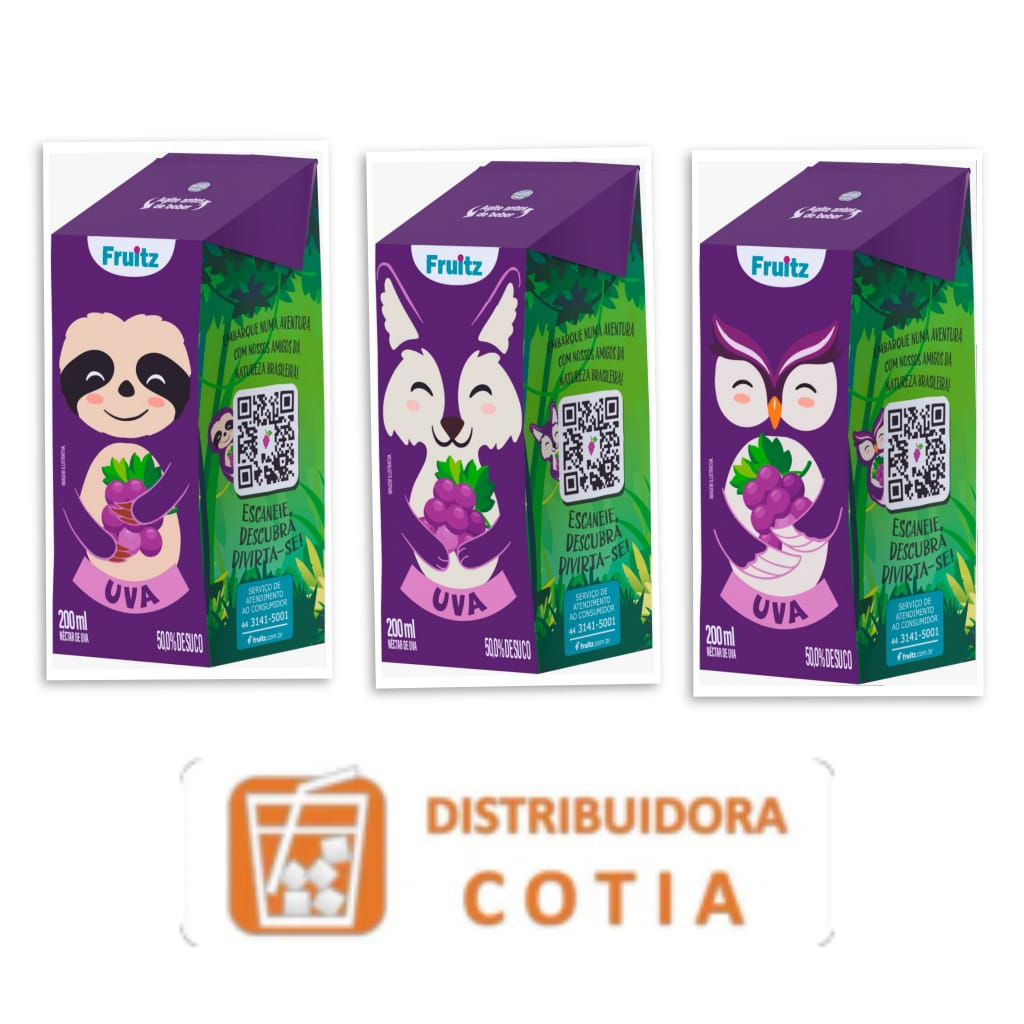 SUCO FRUITZ UVA ADOÇADO 200ML