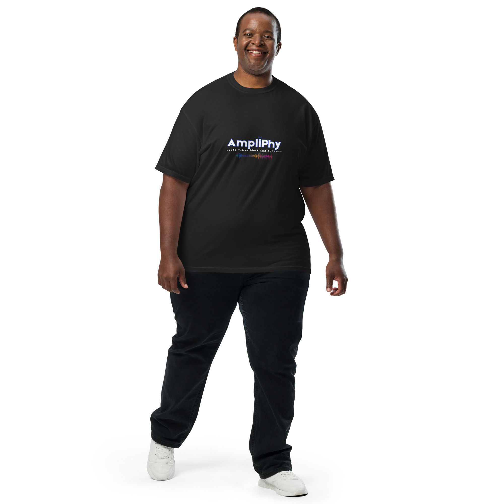 AmpliPhy ‘LGBTQ Voices Black And Out Loud’ Unisex Tee