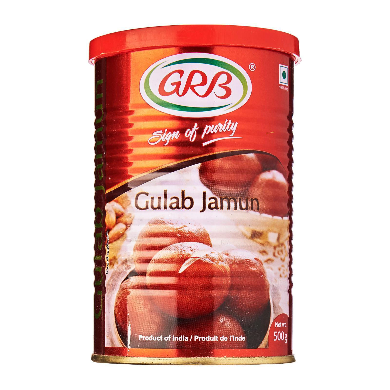GRB Gulab Jamun 500g Tin (Ready to Eat)