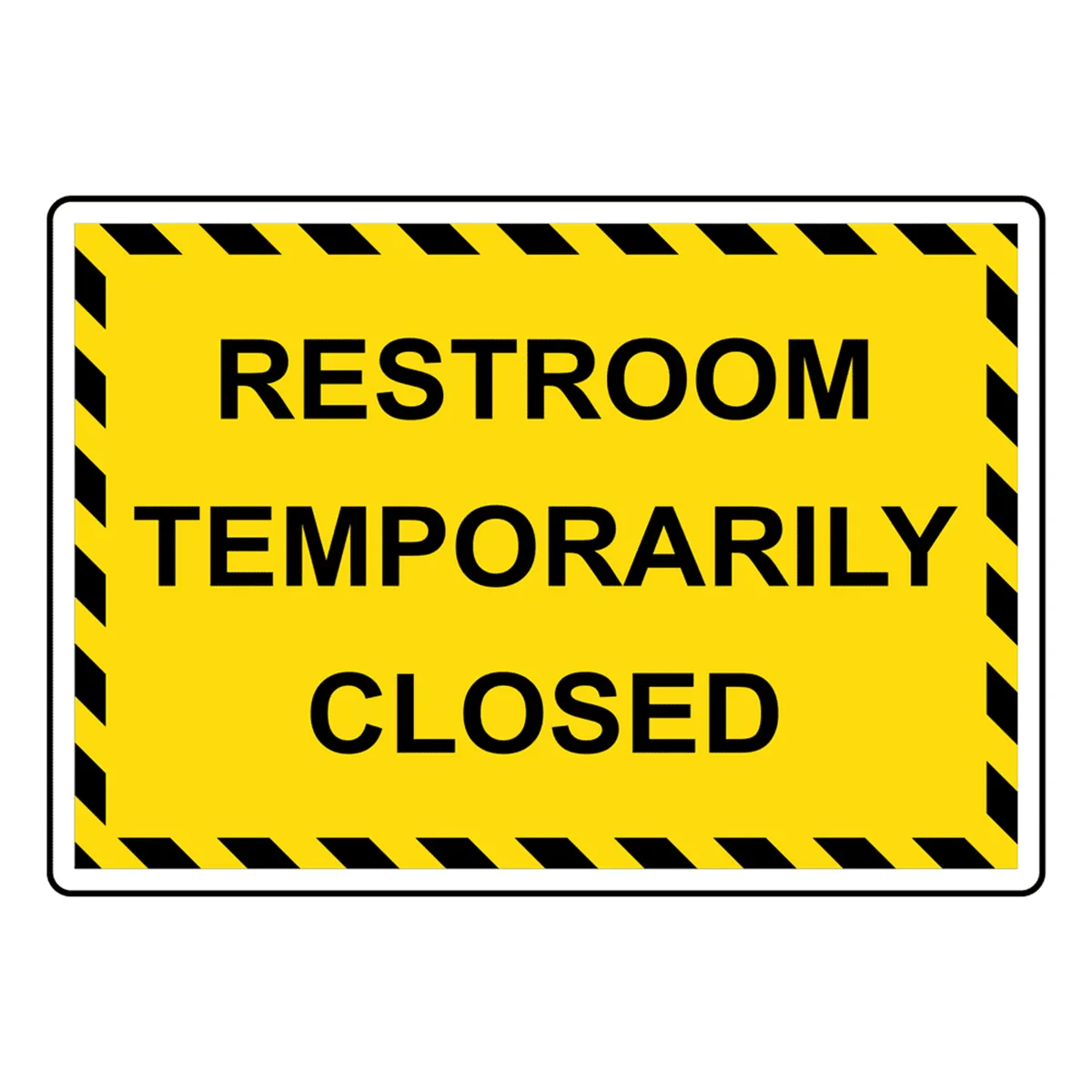 Bathroom Closed For Maintenance Sign