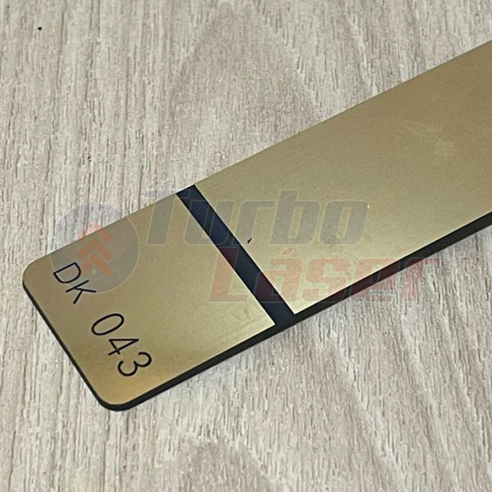Miniatura: ABS Bicapa Metal Cepillado Dorado-Negro 60 x 120 cm 1.5 mm