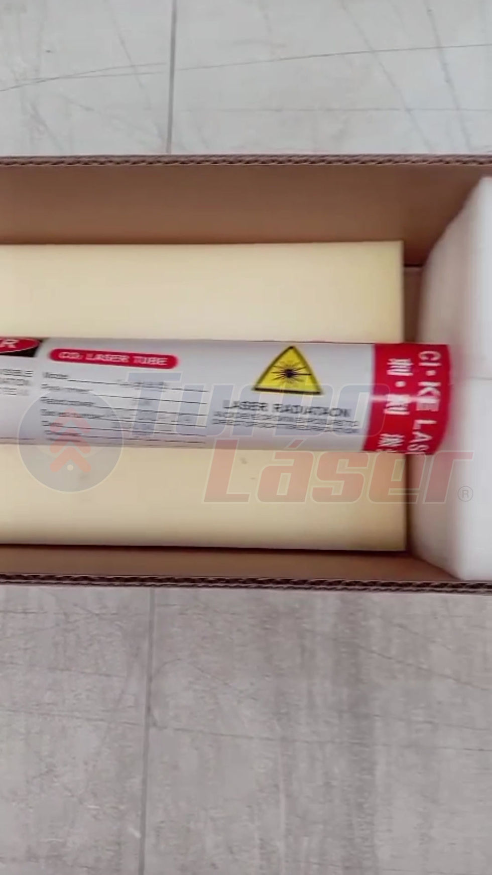 Miniatura: Tubo Laser Co2 50 Watts 80 Cm Económico Genérico
