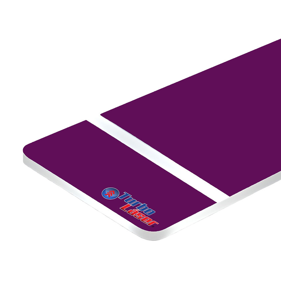 Miniatura: ABS Bicapa Color Sólido Morado-Blanco 60 x 120 cm 1.5 mm