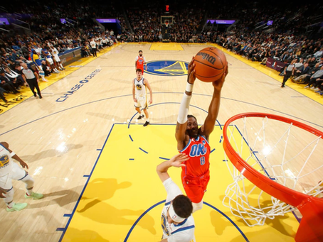 Oklahoma City Thunder vence 124-112 a los Warriors y mantiene su impresionante liderato en la NBA