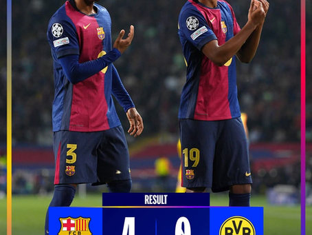 Barcelona arrolla al Borussia Dortmund y encamina su pase a semifinales de Champions