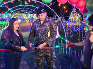 Inauguración de la Villa Navideña en Ojo de Agua, Yuscarán
