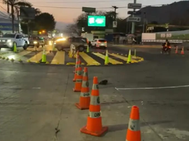 Rehabilitan rotonda en Loarque como medida para mejorar el flujo vehicular