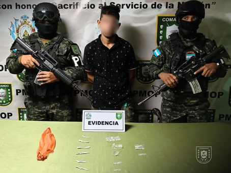 Detienen a hombre por tráfico de drogas en Comayagüela