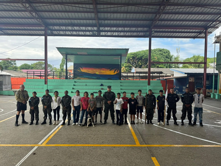 Miembros de la Estación Naval de Puerto Cortés desarrollaron actividades formativas con cadetes Morazanistas