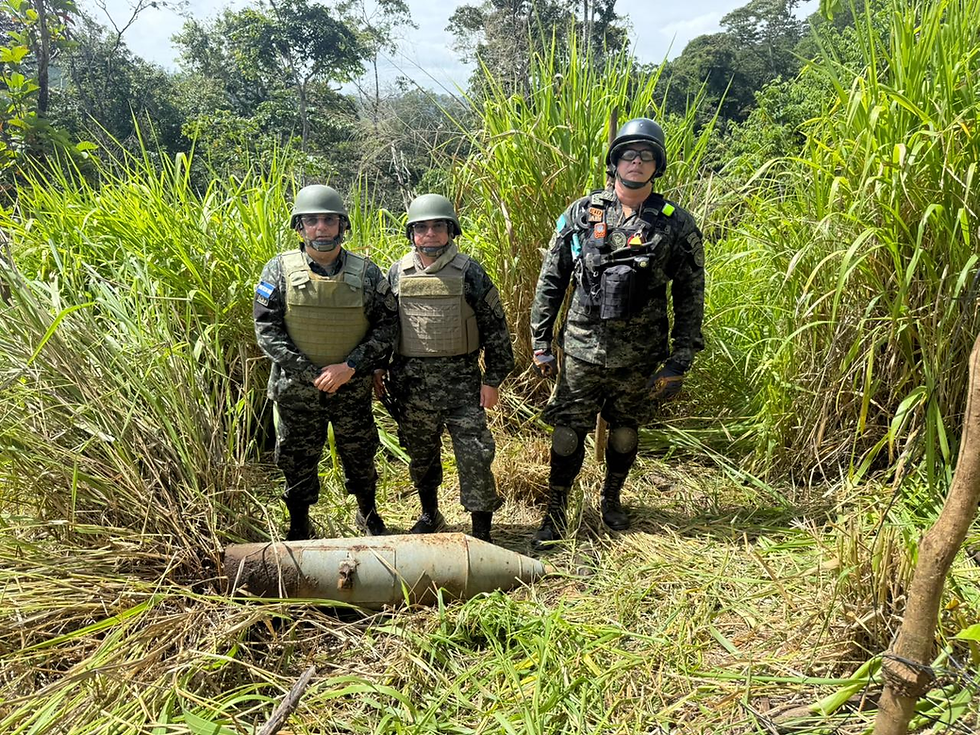 Localizan artefacto explosivo durante patrullaje en San Andrés del Bocay