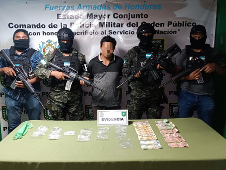 PMOP captura a presunto integrante de la MS-13 en Santa Ana, Francisco Morazán