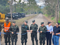 Jefe del Estado Mayor Conjunto, inaugura importante obra vial militar
