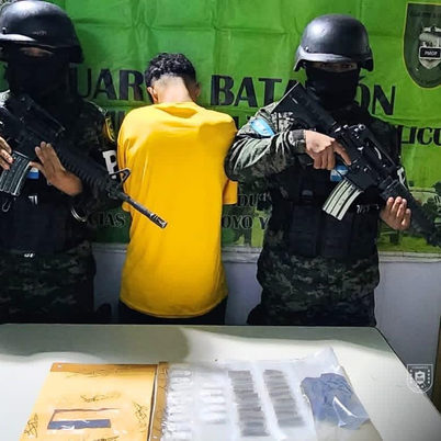 PMOP captura a menor con droga en Morocelí