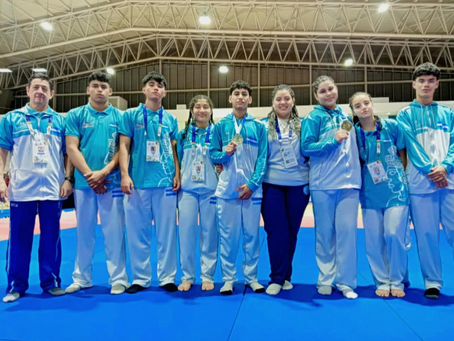 Judocas hondureños brillan en Montería: Mabelyn Chávez gana oro y Keneth Aguiluz plata en los JEDECAC 2025