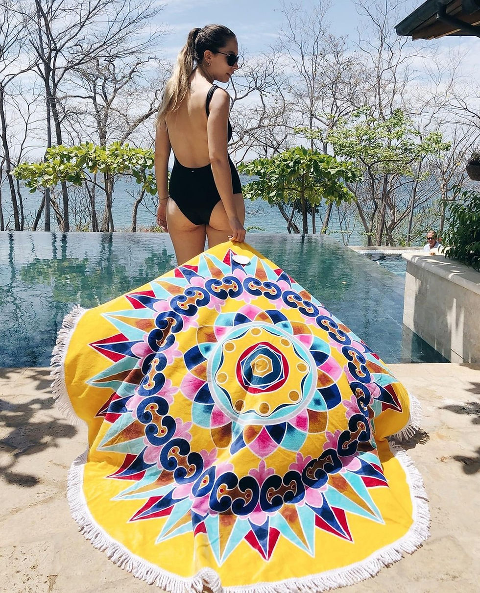 Thumbnail: Yellow Oxcart Beach Towel