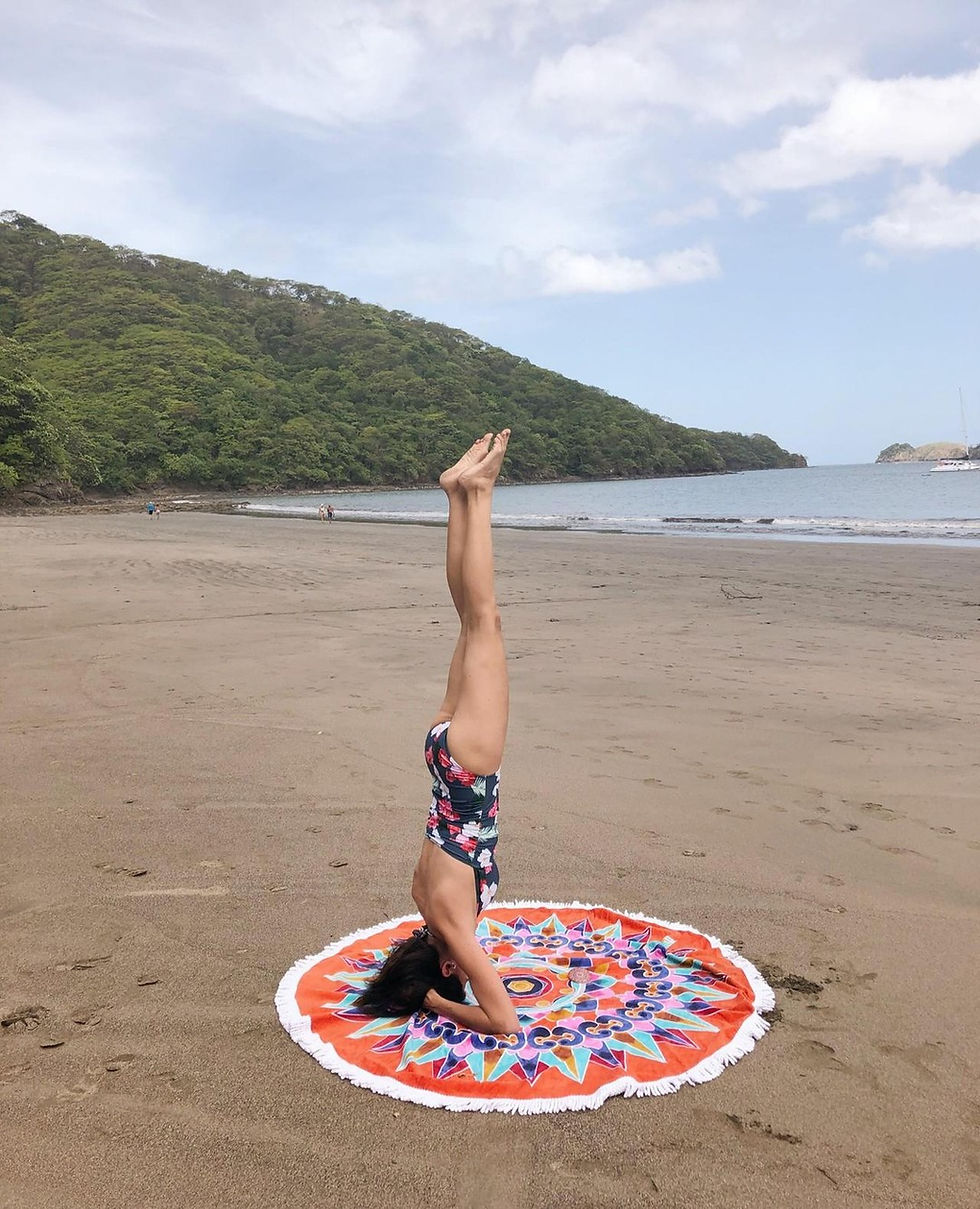 Thumbnail: Red Oxcart Round Beach Towel