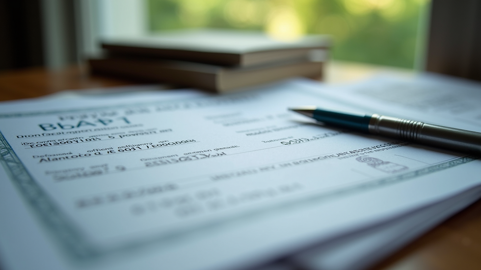 Close-up view of official Costa Rican residency documents on a desk