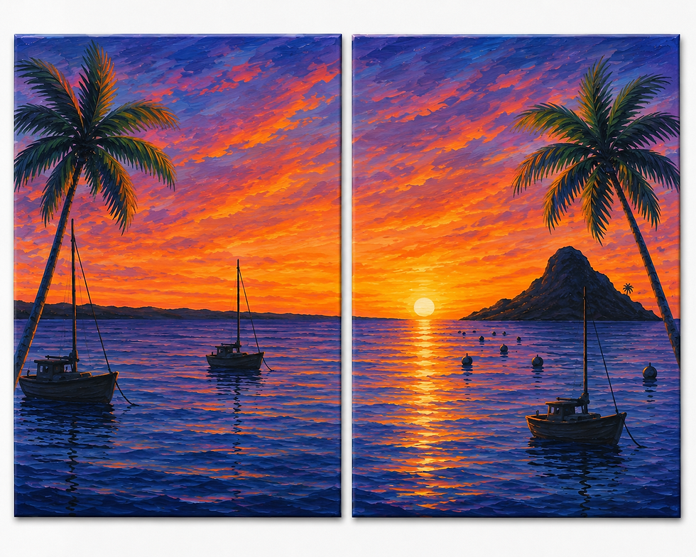 Paint & Sip ; Couples 2 pc Landscape at Beer Works