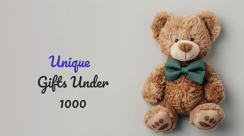 A teddy bear picture with Unique gift ideas under 1000