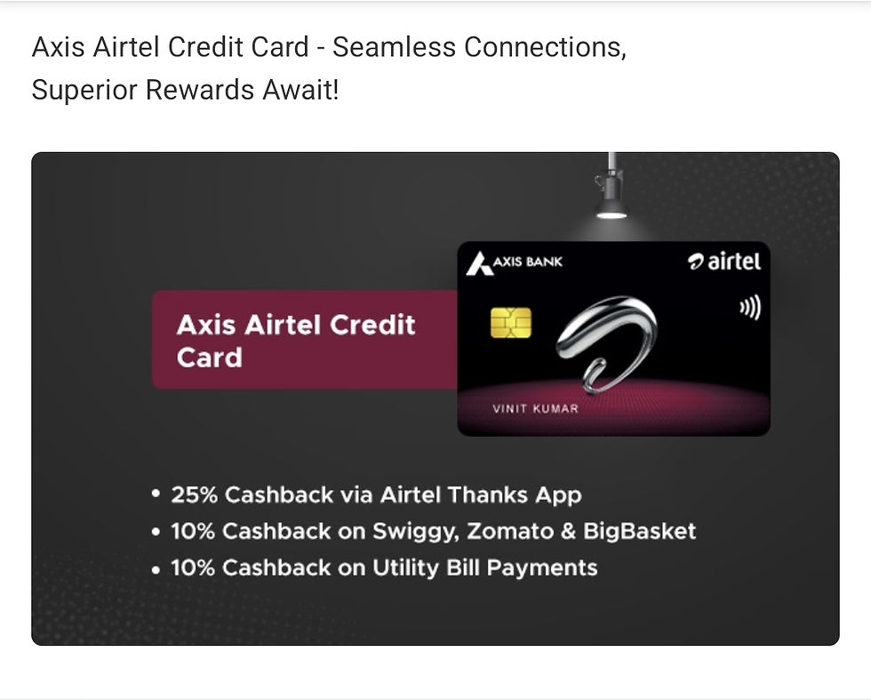 Axis Bank Airtel Credit Card
