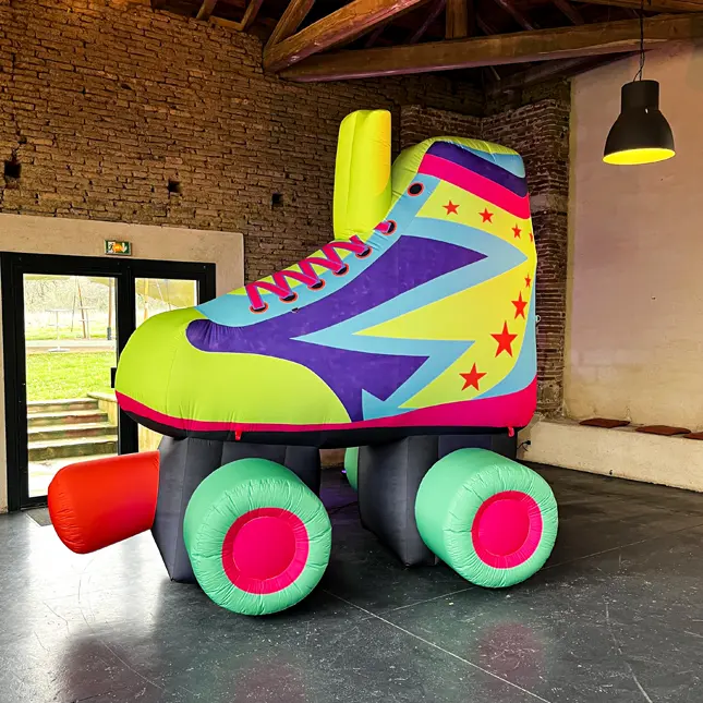 PopUp Roller Fluo Gonflable en location