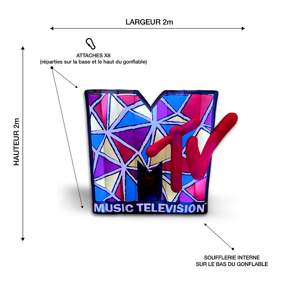 PopUp Music TV Gonflable