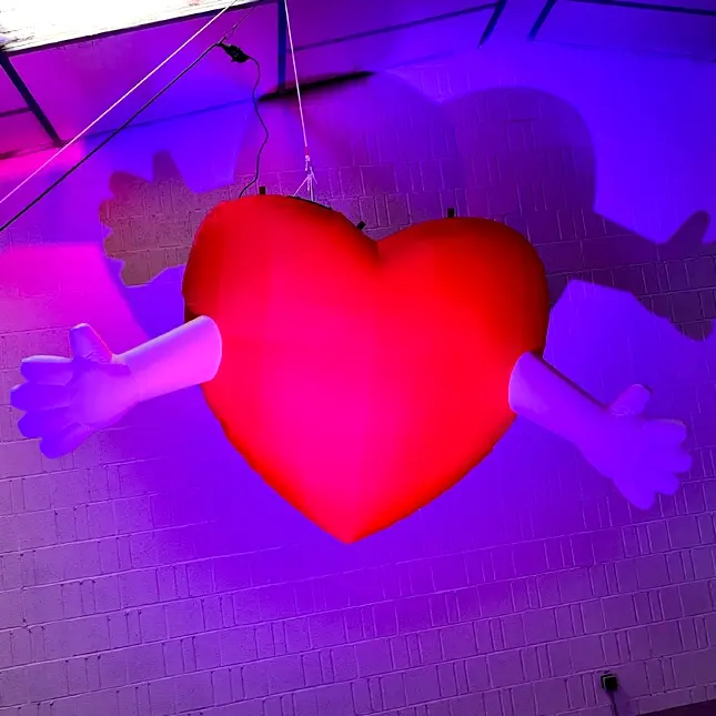 PopUp Coeur Calin Gonflable