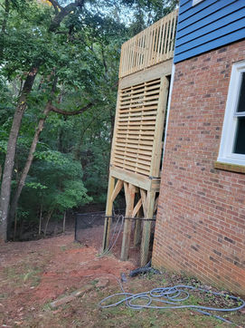 Image of a residential framing work