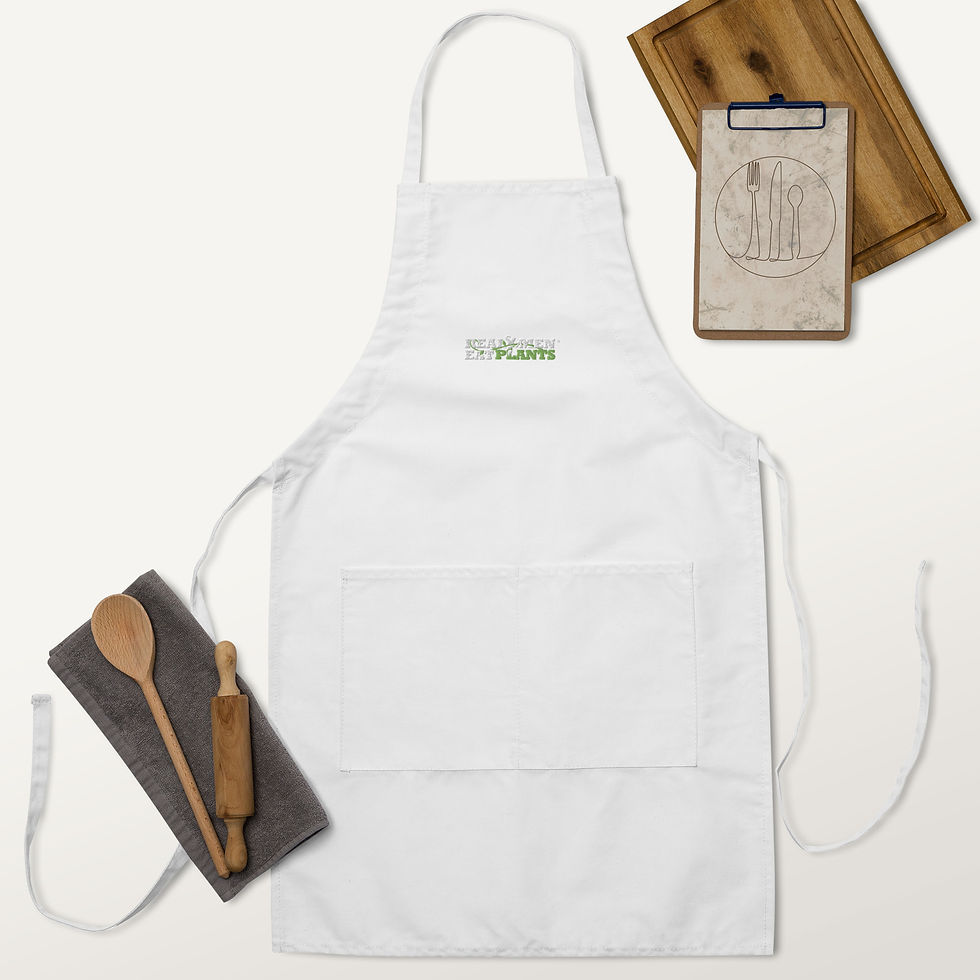 Thumbnail: Real Men Eat Plants Embroidered Apron