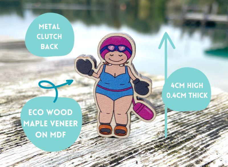 Thumbnail: Swimmer Pin Badges