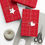 Thumbnail: American Sign Language "I Love You" in White with Red | Holiday Gift Wrap